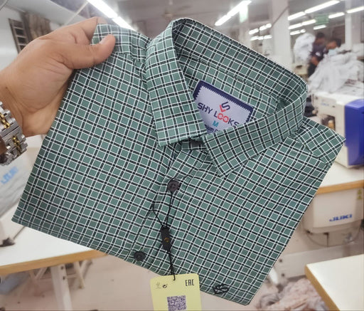 কটন শার্ট/Cotton full Sleeve Check Shirt for Men’s।